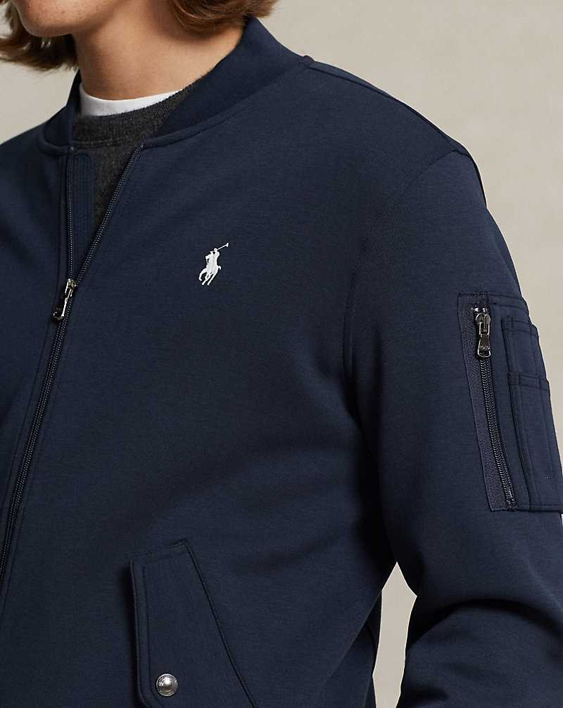 Chamarras Ralph Lauren Double-Knit Bomber Hombre Azul Marino | ITVCKEX-95 - vista 5