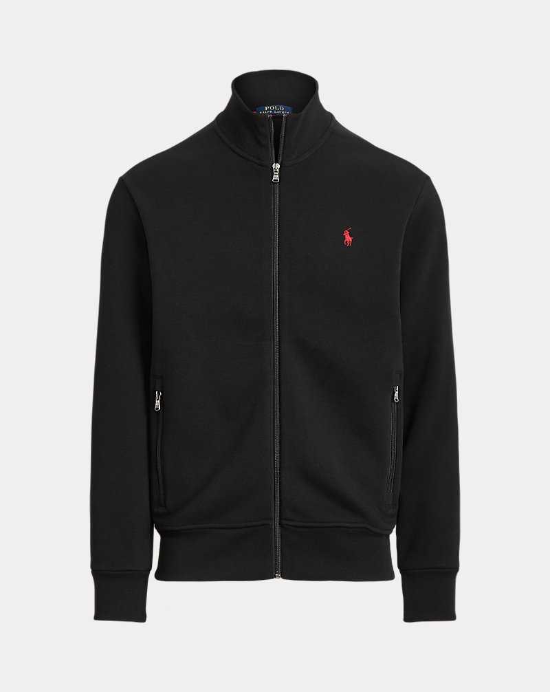 Chamarras Ralph Lauren Double-Knit Track Hombre Negros | MURTBEV-94 - vista 2