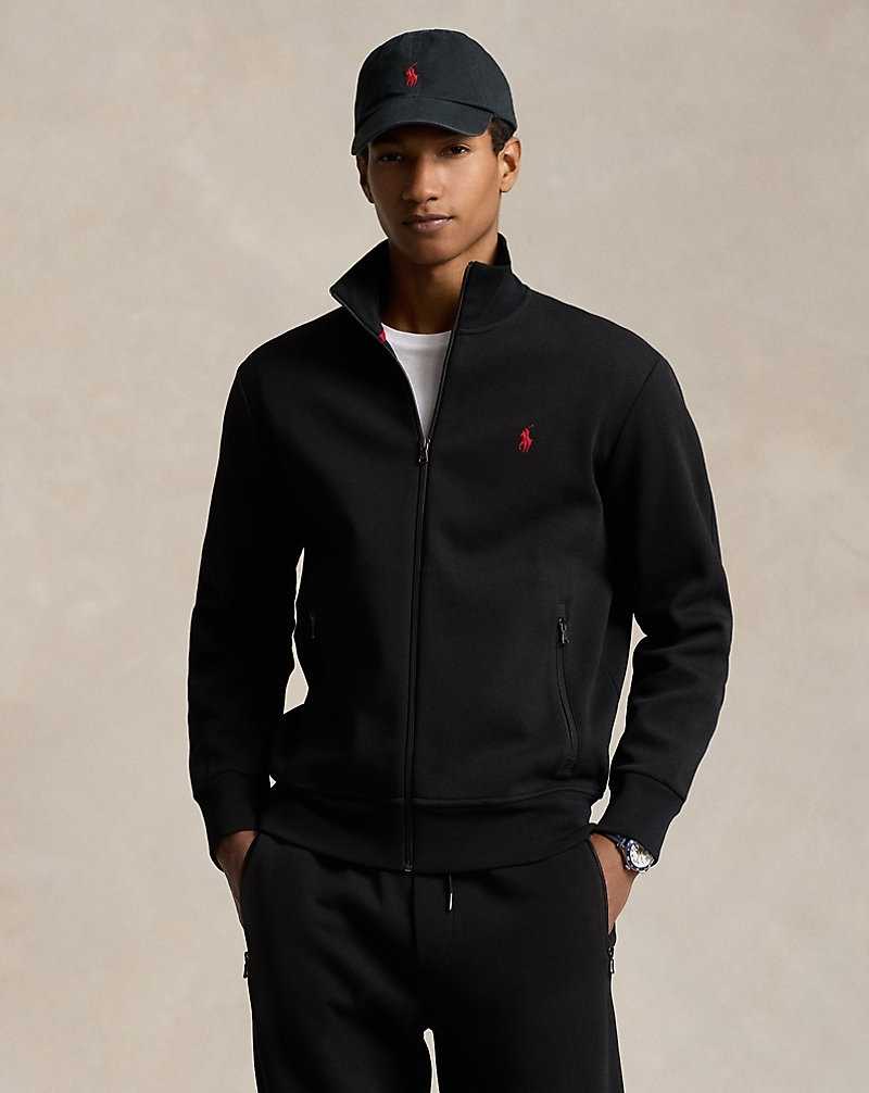 Chamarras Ralph Lauren Double-Knit Track Hombre Negros | MURTBEV-94 - vista 1