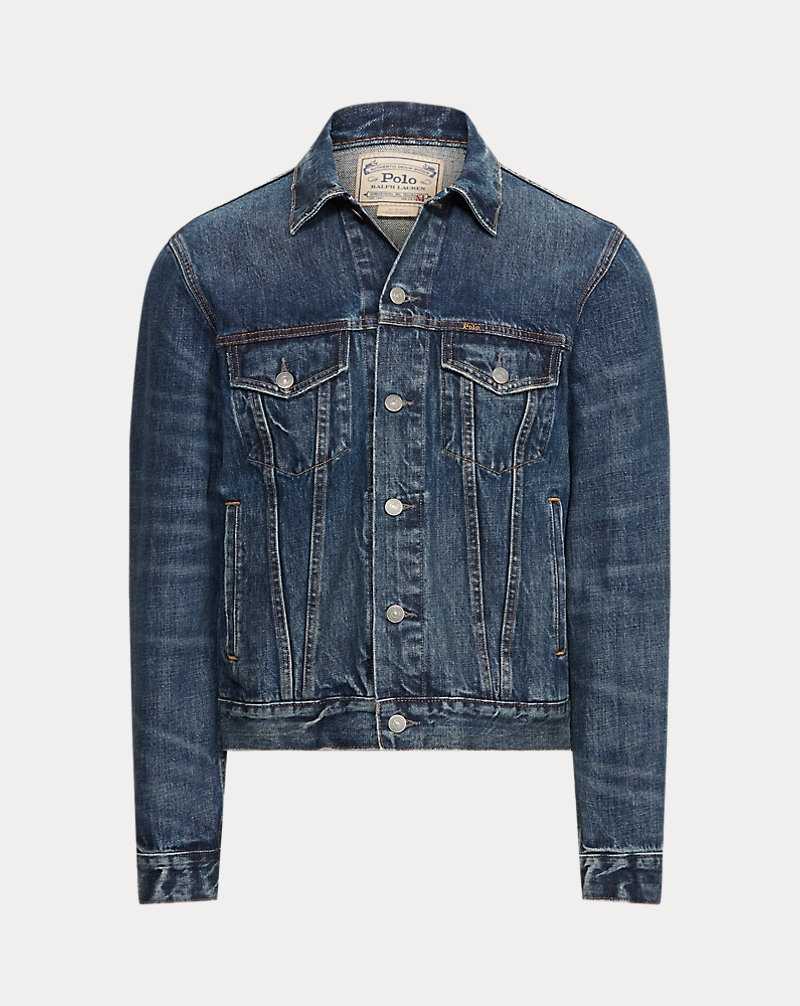 Chamarras Ralph Lauren Faded Denim Trucker Hombre Trenton | SOFWIPA-84 - vista 2