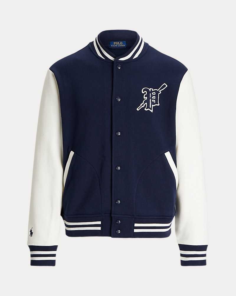 Chamarras Ralph Lauren Fleece Baseball Hombre Cruise Navy/Nevis | PWBFXGM-43 - vista 2
