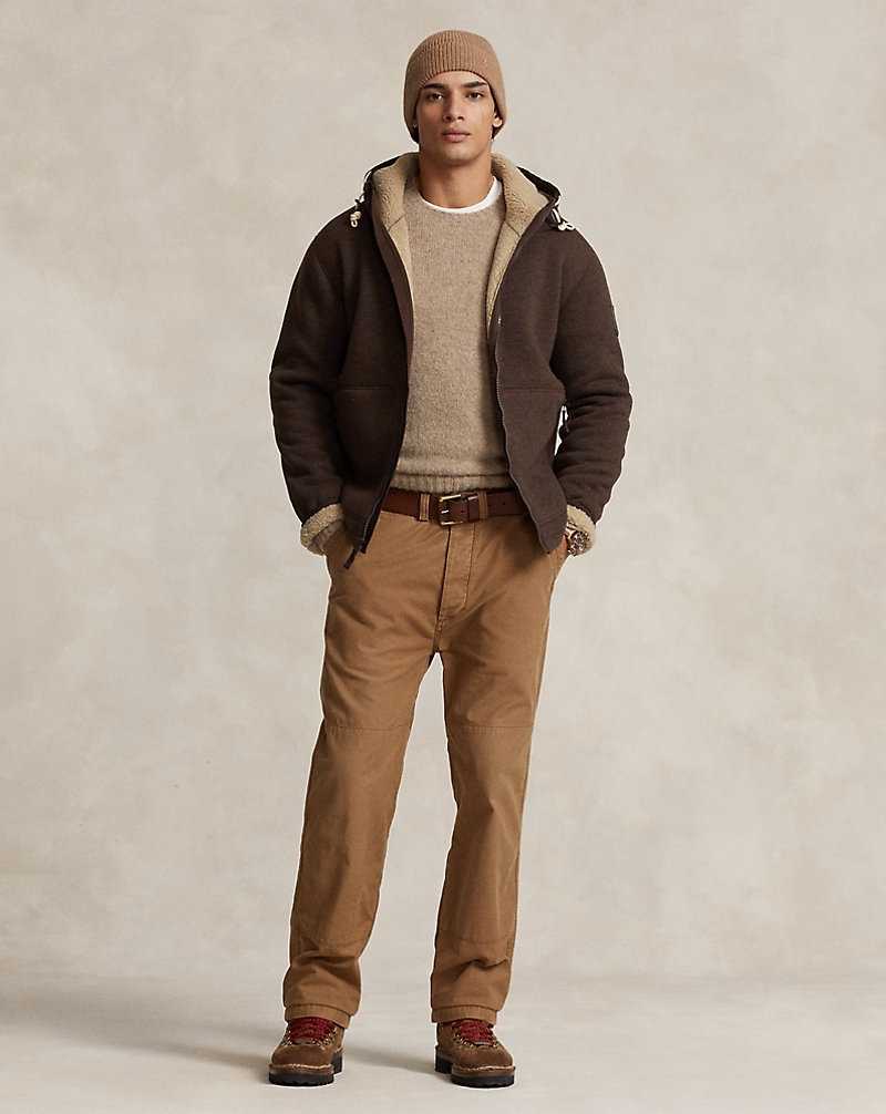 Chamarras Ralph Lauren Fleece Full-Zip Hombre Marrom | MSELKHP-21 - vista 3