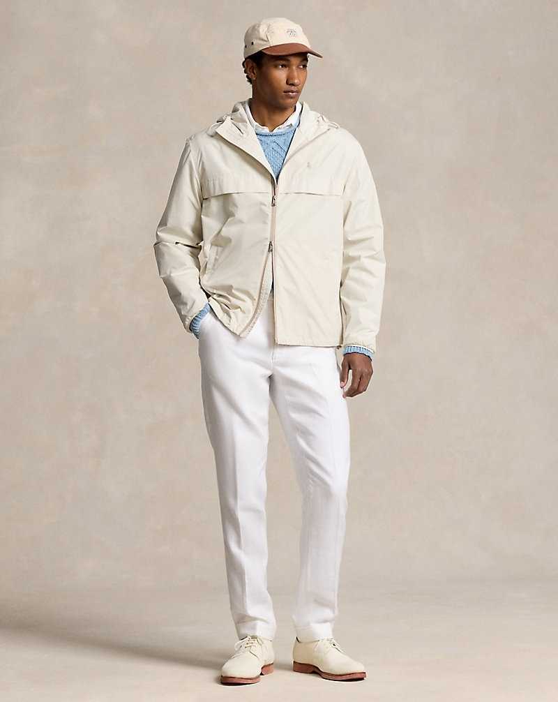 Chamarras Ralph Lauren Full-Zip Hooded Hombre New Stone | OZVWSBM-09 - vista 3