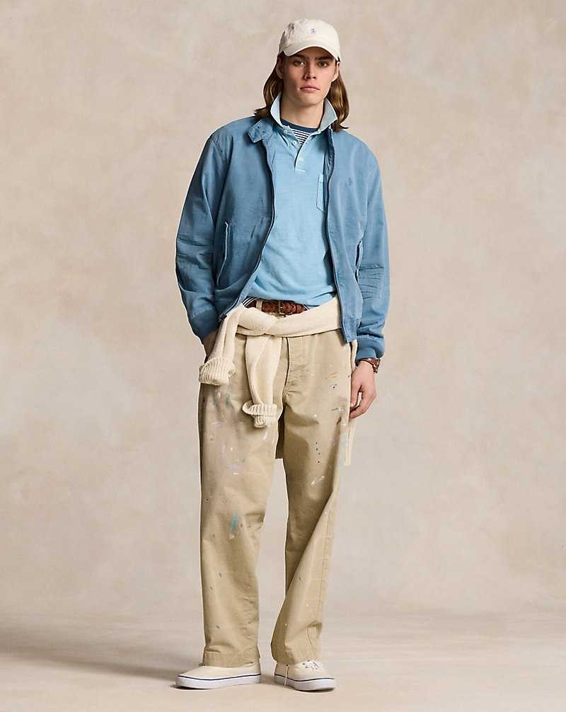 Chamarras Ralph Lauren Garment-Dyed Chino Hombre Azules | EDNZUJB-92 - vista 3