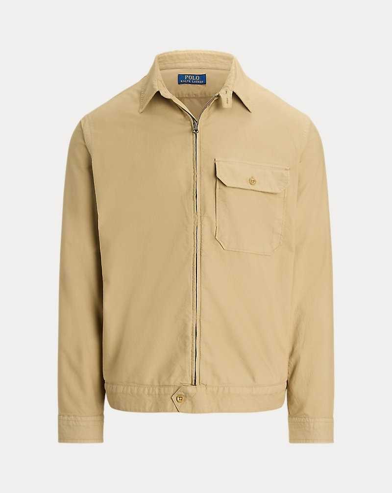 Chamarras Ralph Lauren Garment-Dyed Oxford Overshirt Hombre Surrey Tan | UMPYVSZ-84 - vista 2