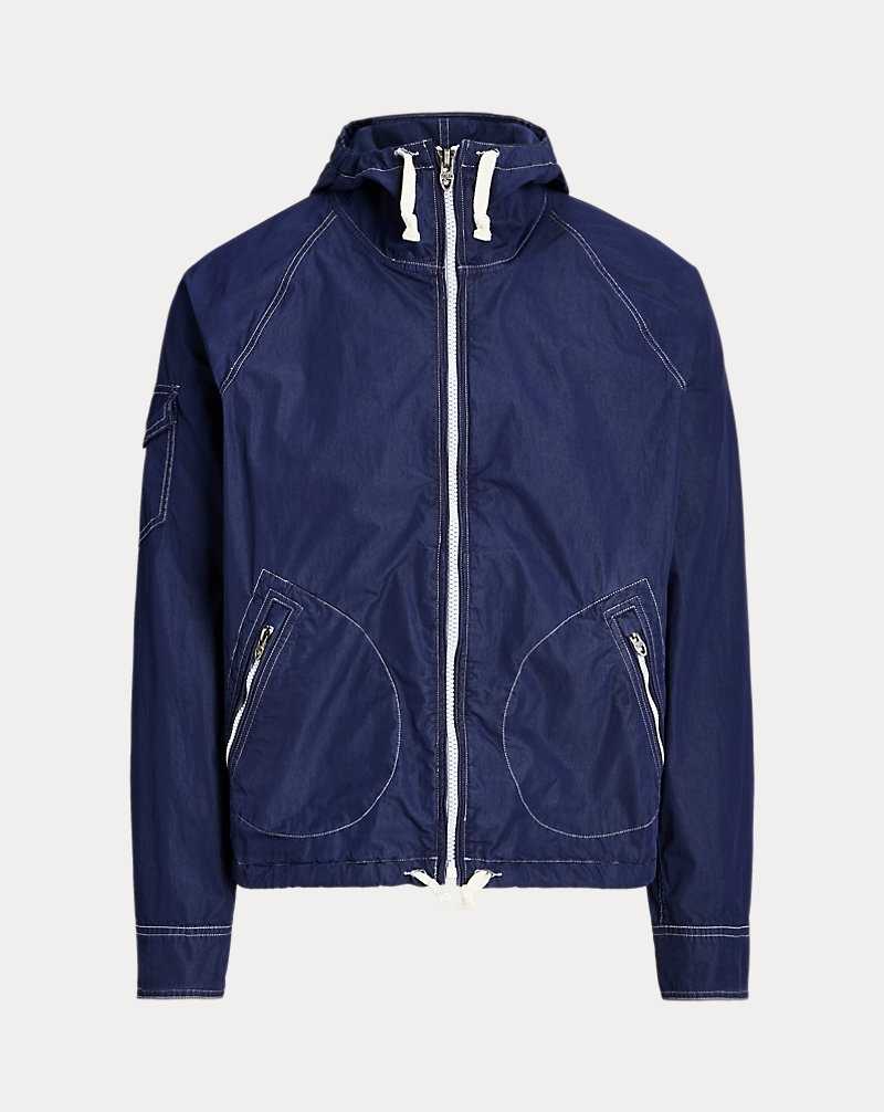 Chamarras Ralph Lauren Garment-Dyed Twill Hooded Hombre Azul Marino | ZOBCKJP-86 - vista 2