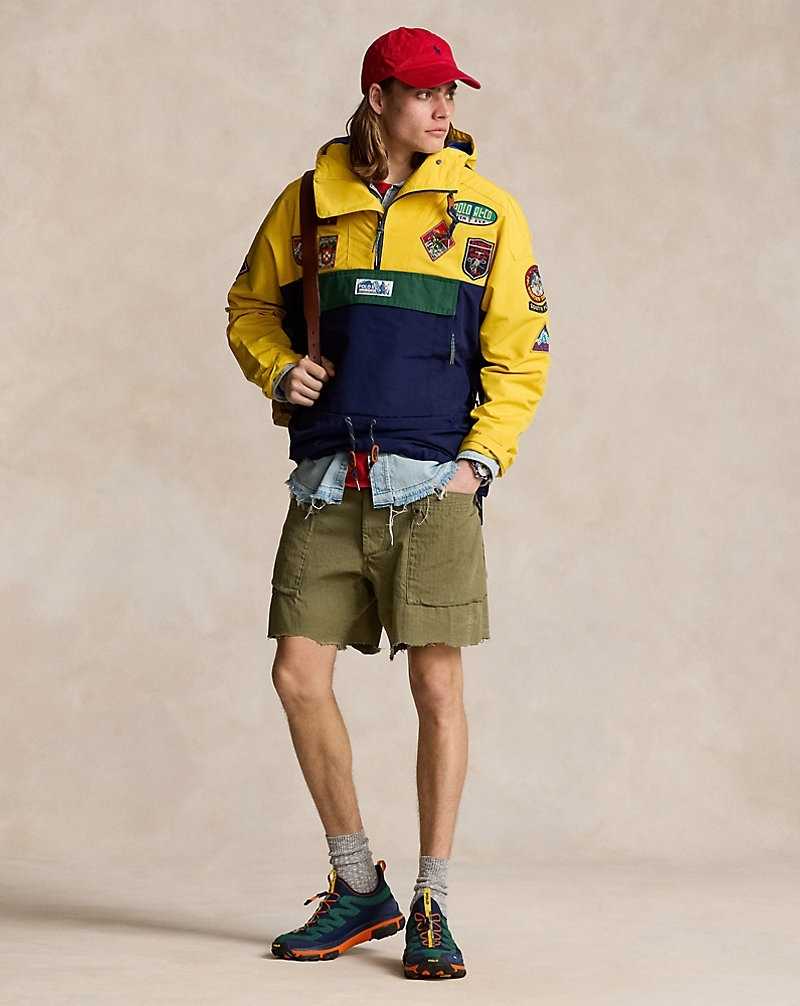 Chamarras Ralph Lauren Graphic Hooded Hombre Yellow/Green/Navy | IGKPAHN-98 - vista 3