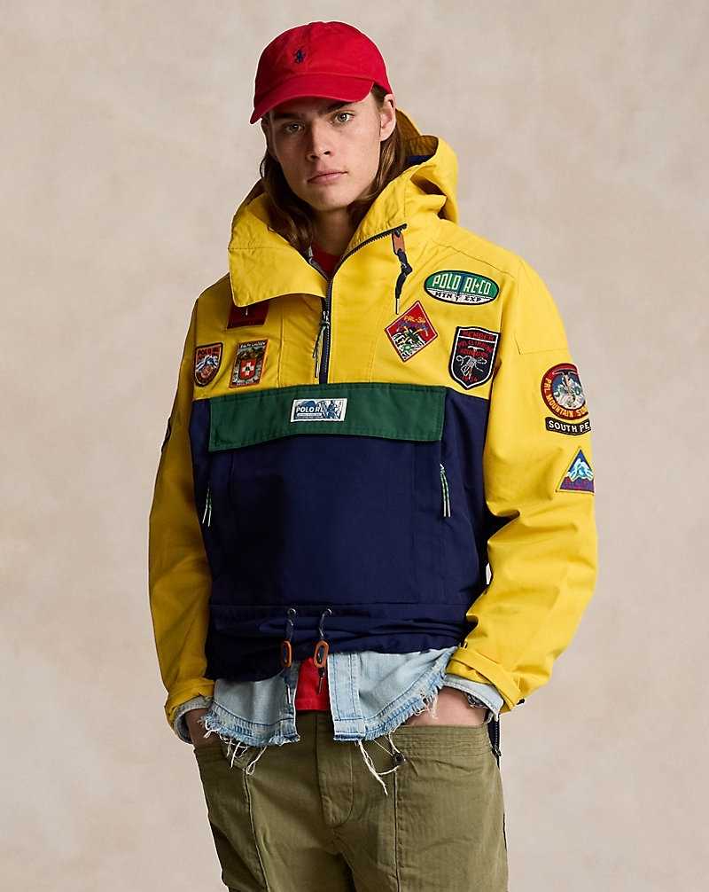 Chamarras Ralph Lauren Graphic Hooded Hombre Yellow/Green/Navy | IGKPAHN-98 - vista 1