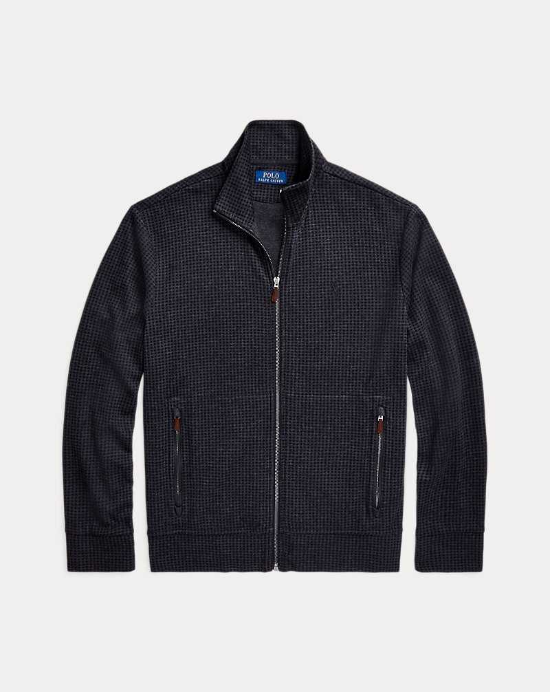 Chamarras Ralph Lauren Houndstooth Luxury Jersey Track Hombre Azules | XBSKAGP-94 - vista 2