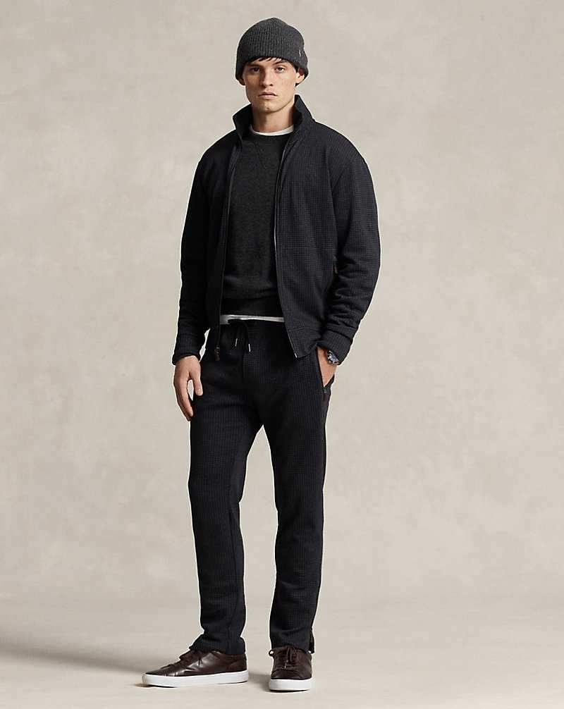 Chamarras Ralph Lauren Houndstooth Luxury Jersey Track Hombre Azules | XBSKAGP-94 - vista 3