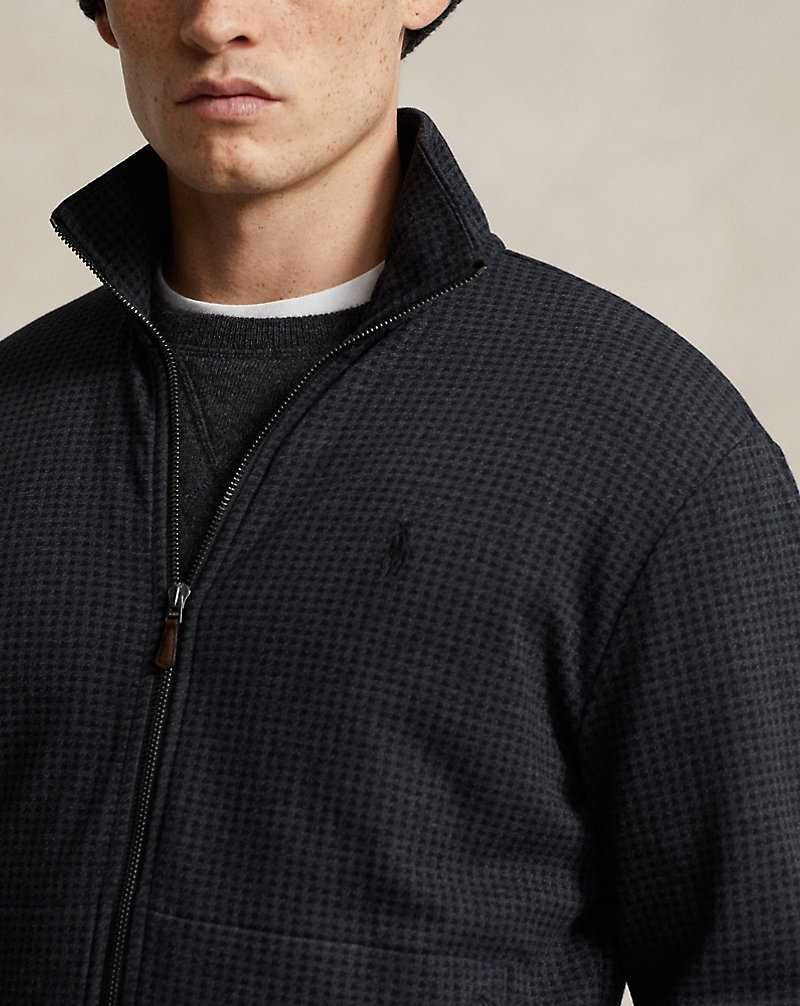 Chamarras Ralph Lauren Houndstooth Luxury Jersey Track Hombre Azules | XBSKAGP-94 - vista 5
