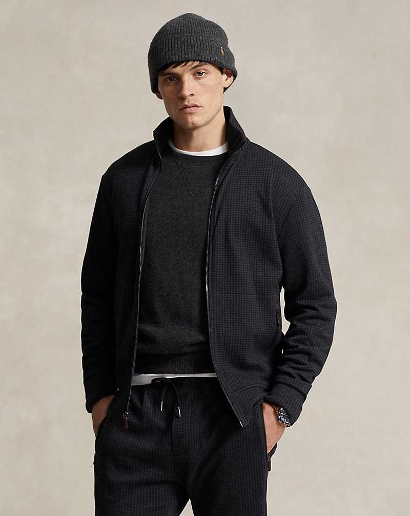 Chamarras Ralph Lauren Houndstooth Luxury Jersey Track Hombre Azules | XBSKAGP-94 - vista 1