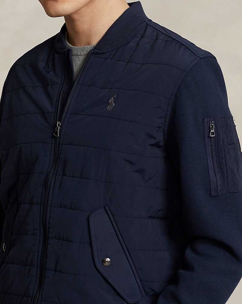 Chamarras Ralph Lauren Hybrid Bomber Hombre Azul Marino | LZNFHUS-41 - vista 5