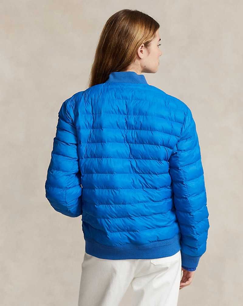 Chamarras Ralph Lauren Insulated Bomber Mujer Azules | LESUFAQ-72 - vista 4