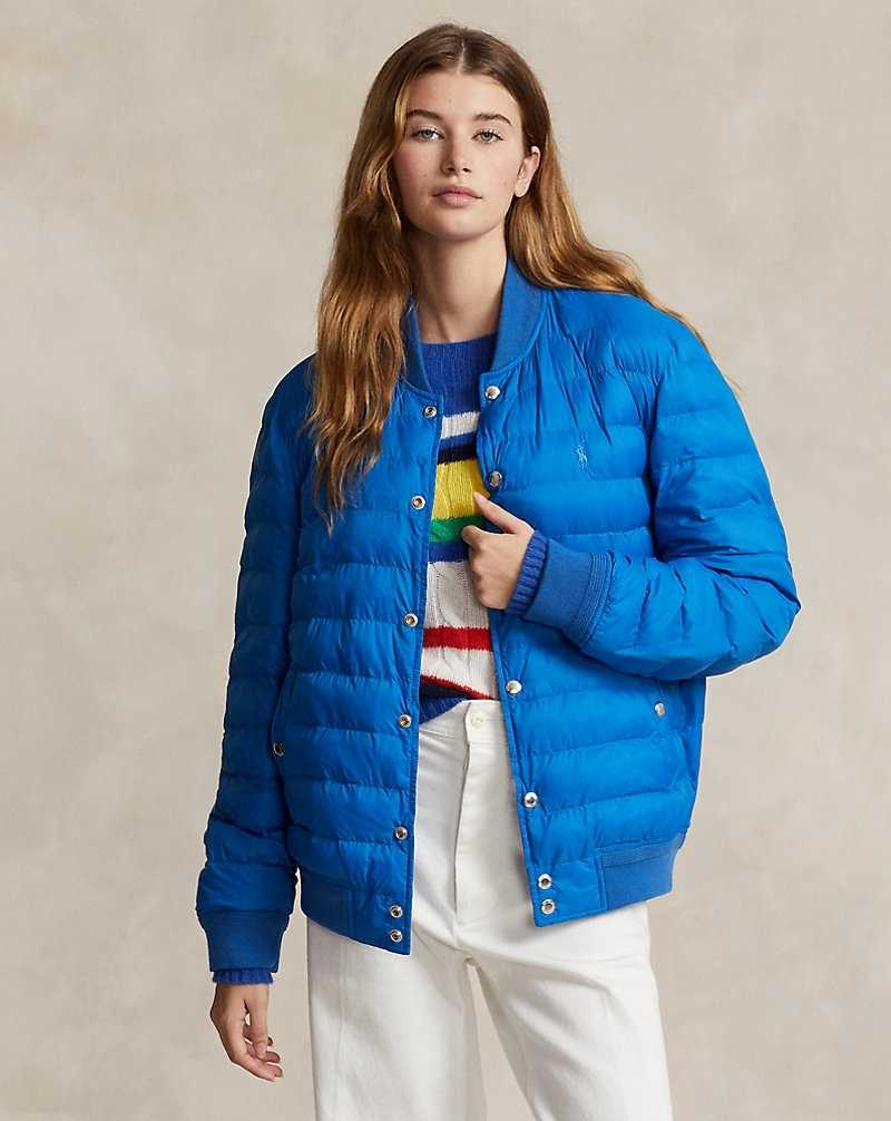 Chamarras Ralph Lauren Insulated Bomber Mujer Azules | LESUFAQ-72 - vista 1