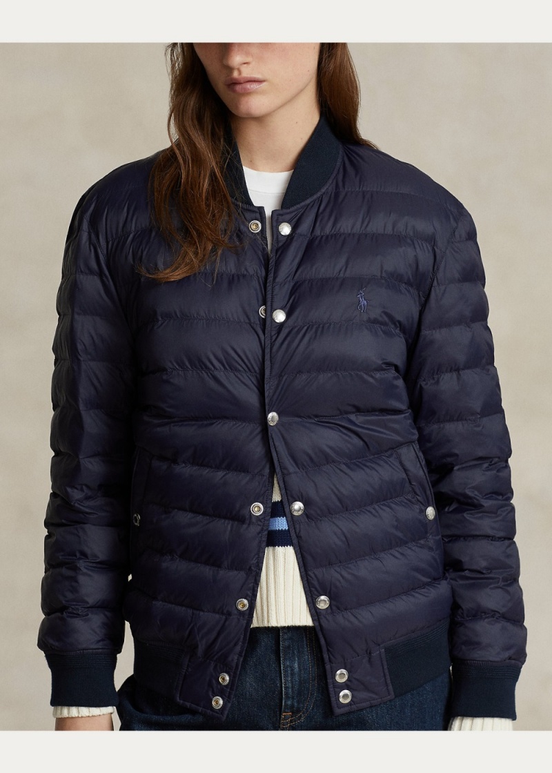 Chamarras Insulated Bomber Mujer Azul Marino | NAMC79231 - vista 2