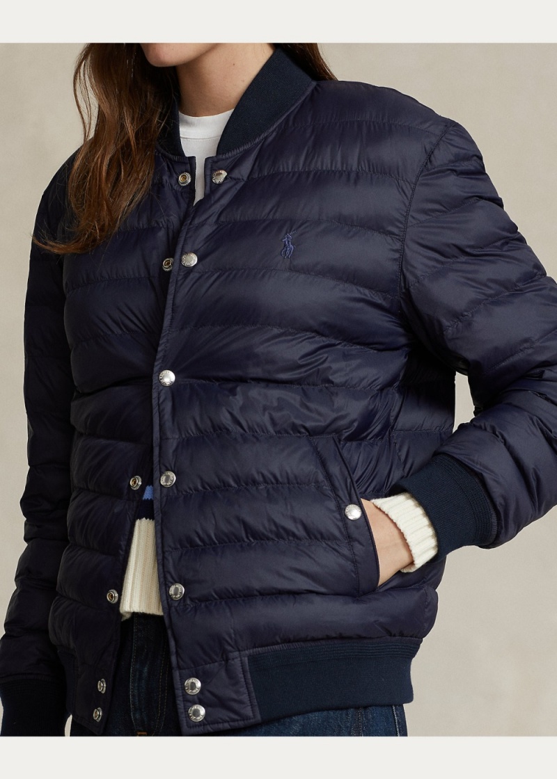 Chamarras Insulated Bomber Mujer Azul Marino | NAMC79231 - vista 3