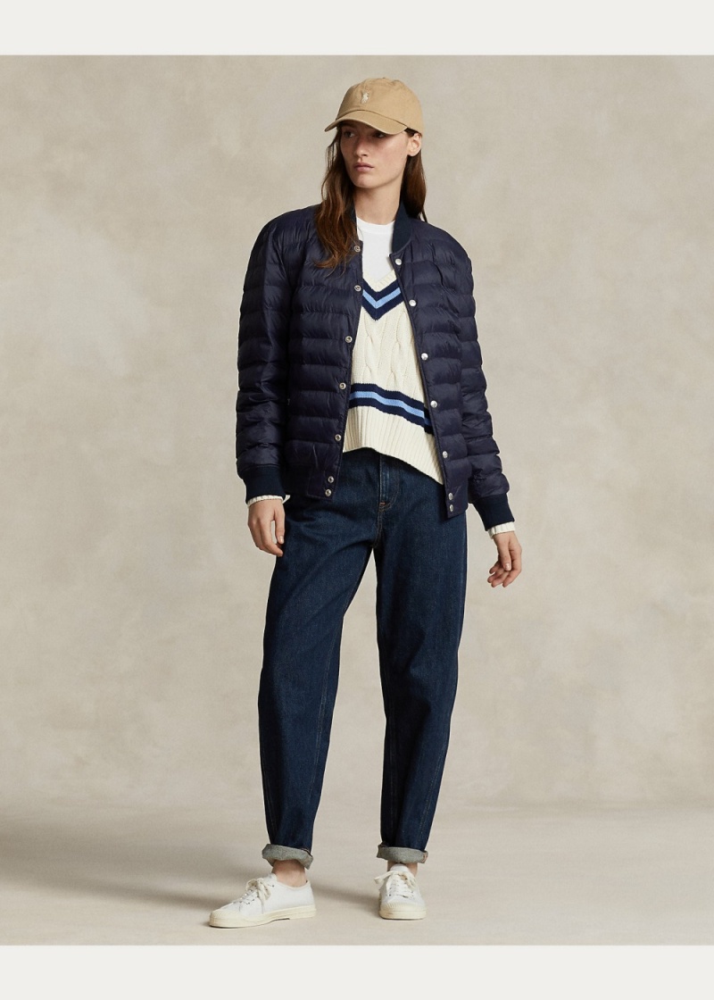 Chamarras Insulated Bomber Mujer Azul Marino | NAMC79231 - vista 5