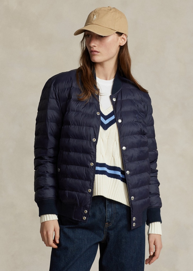 Chamarras Insulated Bomber Mujer Azul Marino | NAMC79231 - vista 1