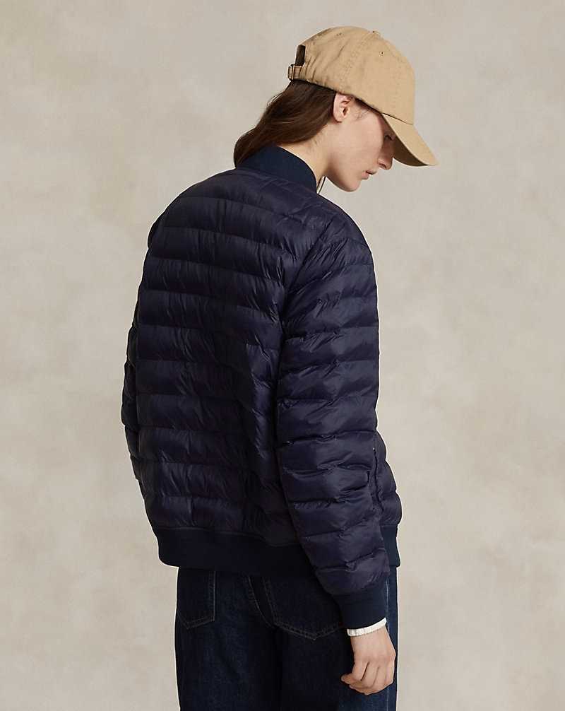 Chamarras Ralph Lauren Insulated Bomber Mujer Azul Marino | EFJTUBZ-49 - vista 4