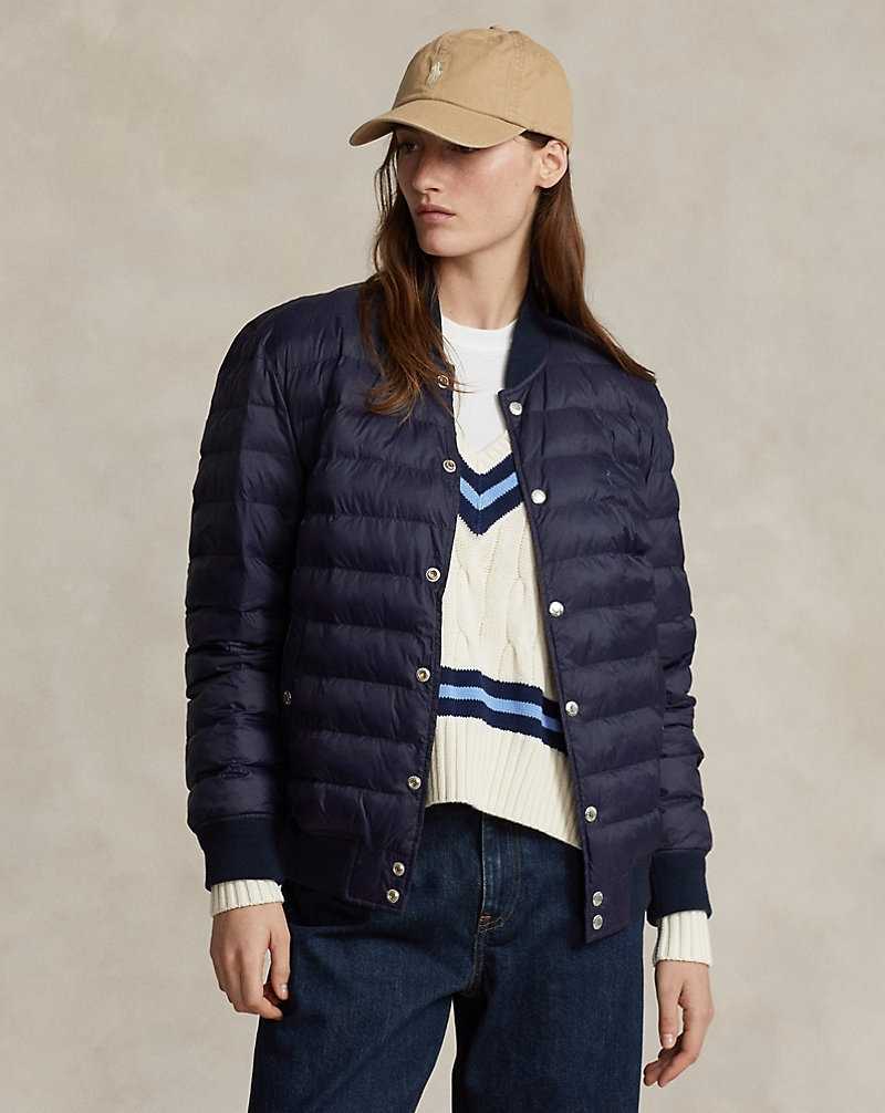 Chamarras Ralph Lauren Insulated Bomber Mujer Azul Marino | EFJTUBZ-49 - vista 1