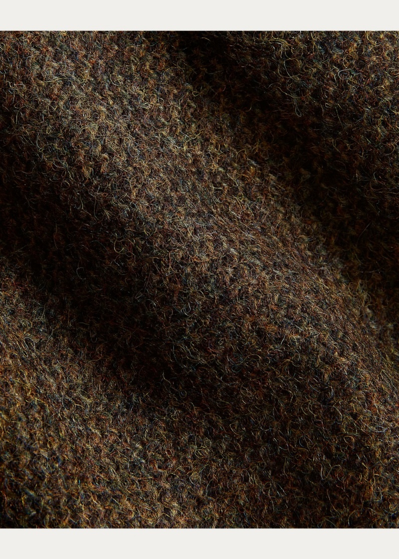Chamarras Lana Tweed Belted Mujer Marrom | BSWO03621 - vista 4