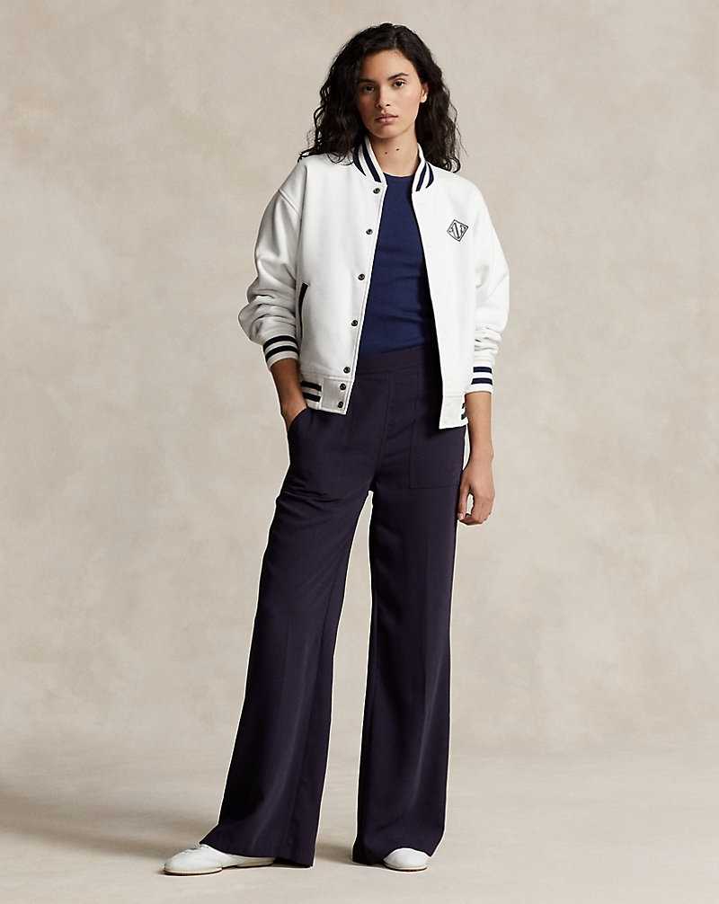 Chamarras Ralph Lauren Logo Reversible Bomber Mujer Blancos | QLMIGFC-10 - vista 3