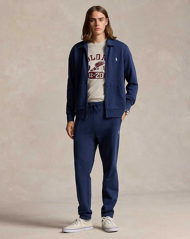 Chamarras Ralph Lauren Loopback Fleece Hombre Azul Marino | TJCXZIW-31 - vista 3