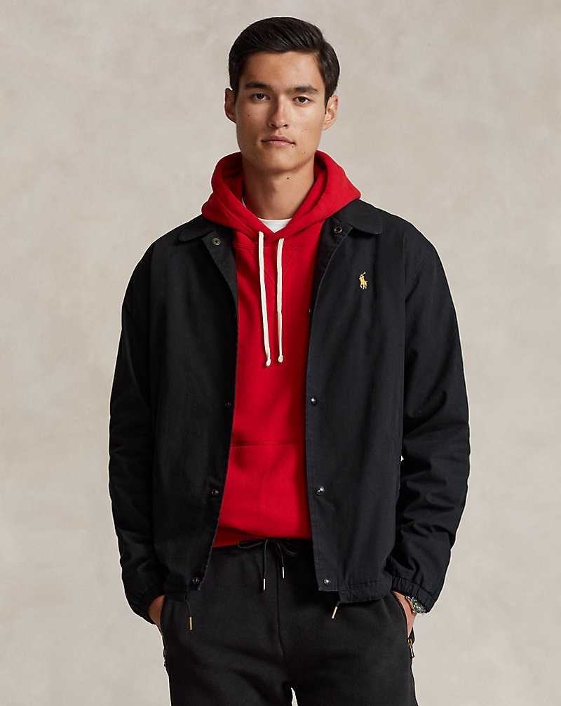 Chamarras Ralph Lauren Lunar New Year Dragon Coach's Hombre Negros | BPFDKYE-76 - vista 1