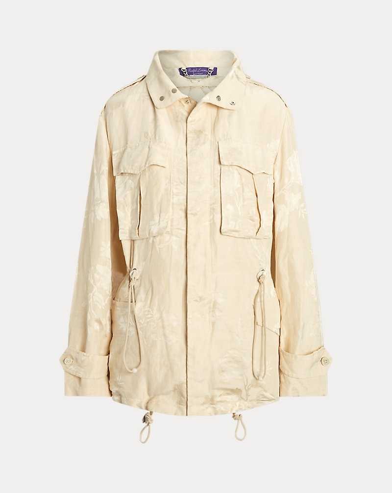 Chamarras Ralph Lauren Nolen Floral Jacquard Field Mujer Butter | WKMVHET-76 - vista 2