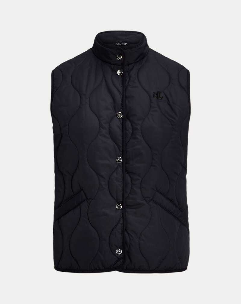Chamarras Ralph Lauren Onion-Quilted Mockneck Gilet Mujer Azul Marino | PLVBFJA-41 - vista 2