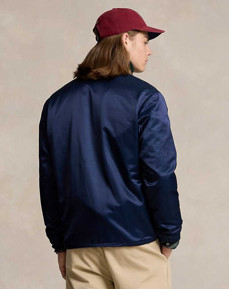 Chamarras Ralph Lauren P-Wing Sateen Coach's Hombre Azul Marino | NVOHAJQ-59 - vista 4