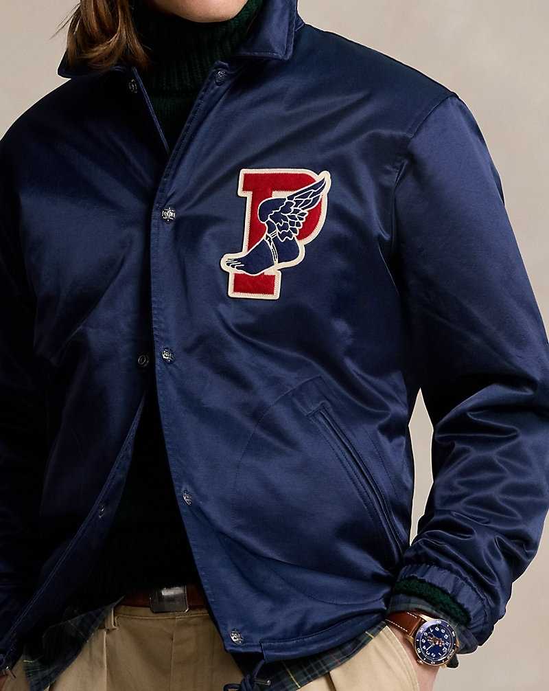 Chamarras Ralph Lauren P-Wing Sateen Coach's Hombre Azul Marino | NVOHAJQ-59 - vista 5