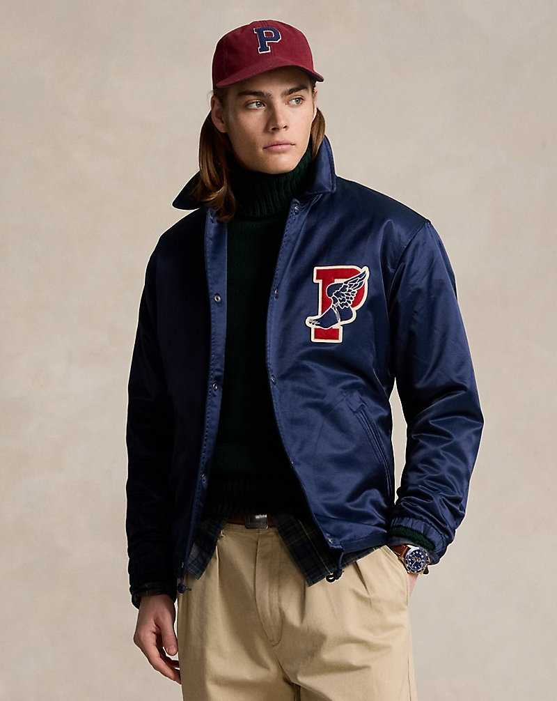 Chamarras Ralph Lauren P-Wing Sateen Coach's Hombre Azul Marino | NVOHAJQ-59 - vista 1