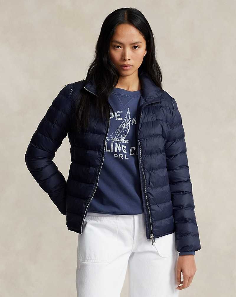 Chamarras Ralph Lauren Packable Quilted Mujer Azul Marino | TQYGSEL-30 - vista 1