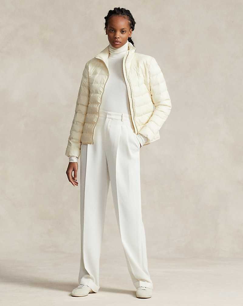 Chamarras Ralph Lauren Packable Quilted Mujer Creme | TISUQJW-86 - vista 3