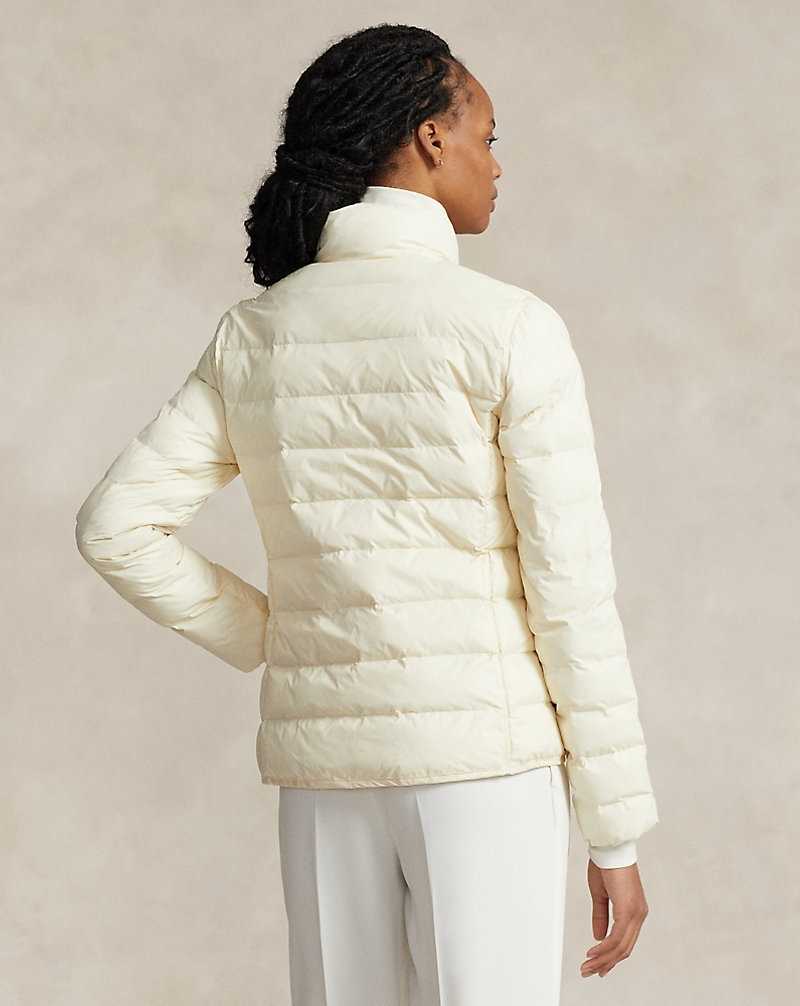 Chamarras Ralph Lauren Packable Quilted Mujer Creme | TISUQJW-86 - vista 4