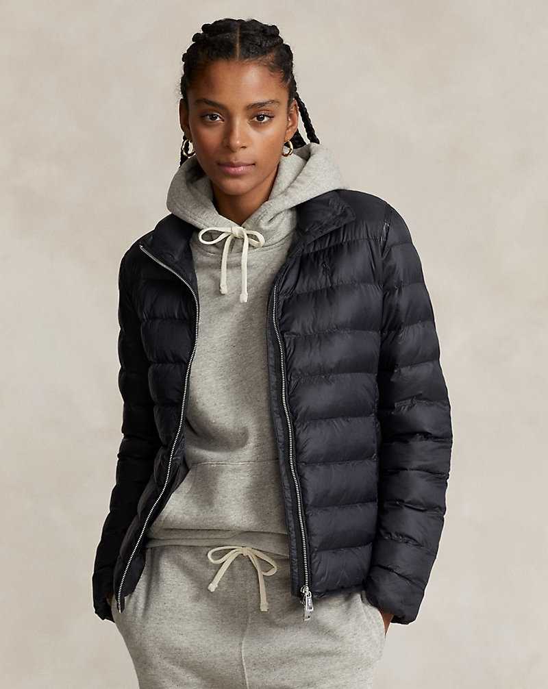 Chamarras Ralph Lauren Packable Quilted Mujer Negros | EAISVMY-10 - vista 1