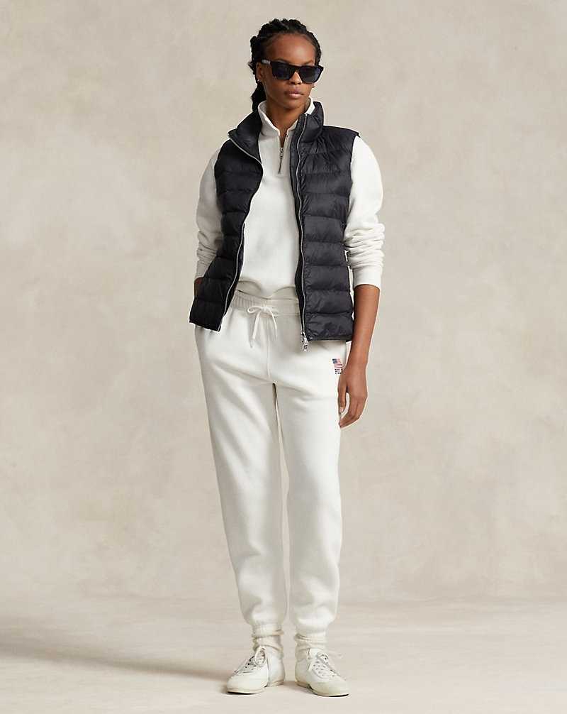 Chamarras Ralph Lauren Packable Water-Repellant Quilted Gilet Mujer Negros | RIUKWCV-31 - vista 3