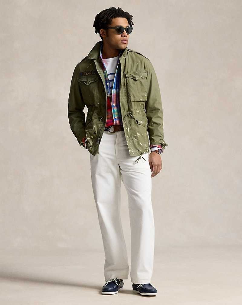 Chamarras Ralph Lauren Paint-Splatter Twill Field Hombre Garden Trail | BFEDNZK-95 - vista 3