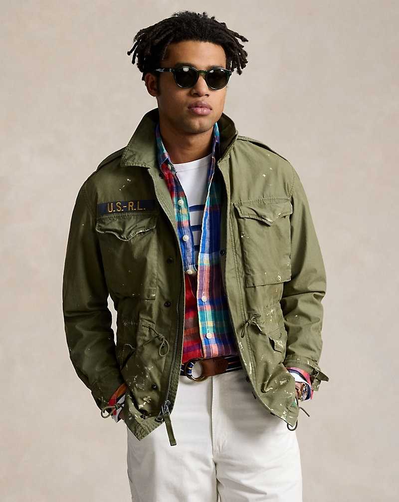 Chamarras Ralph Lauren Paint-Splatter Twill Field Hombre Garden Trail | BFEDNZK-95 - vista 1