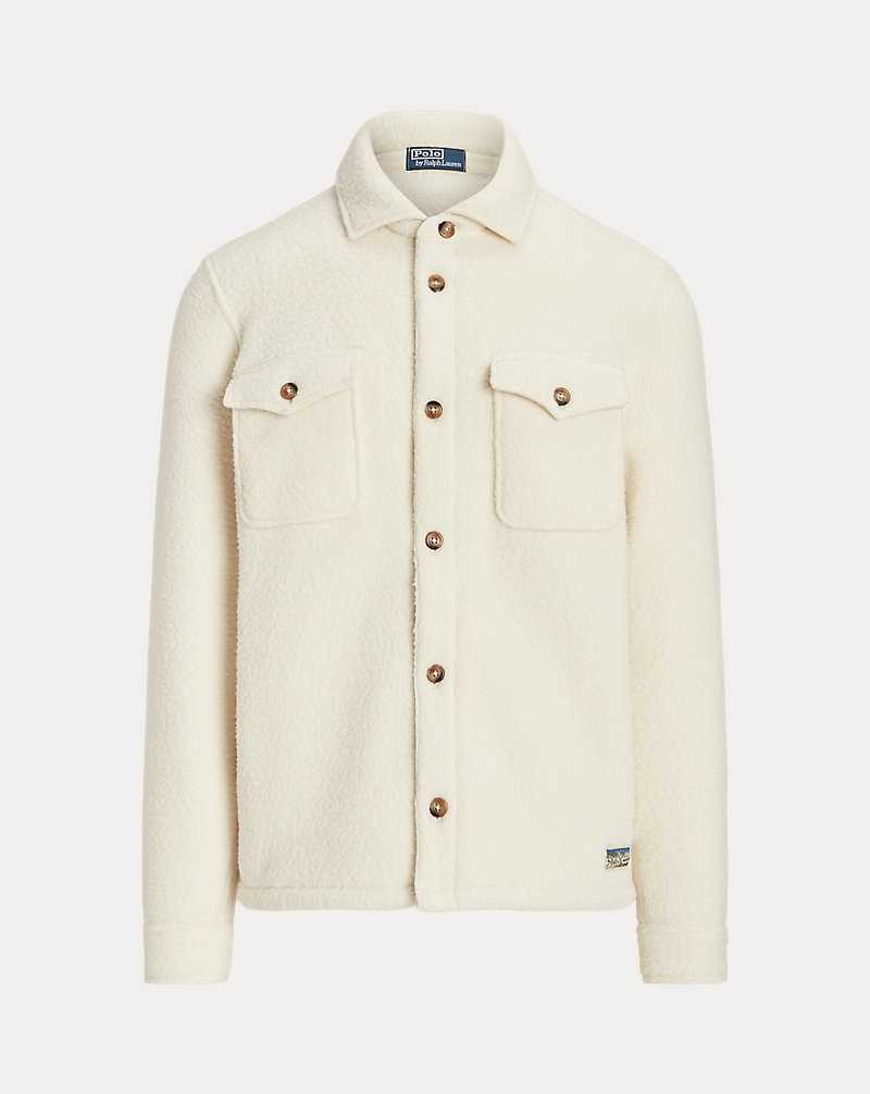 Chamarras Ralph Lauren Pile Fleece Hombre Creme | ESGRIOC-13 - vista 2