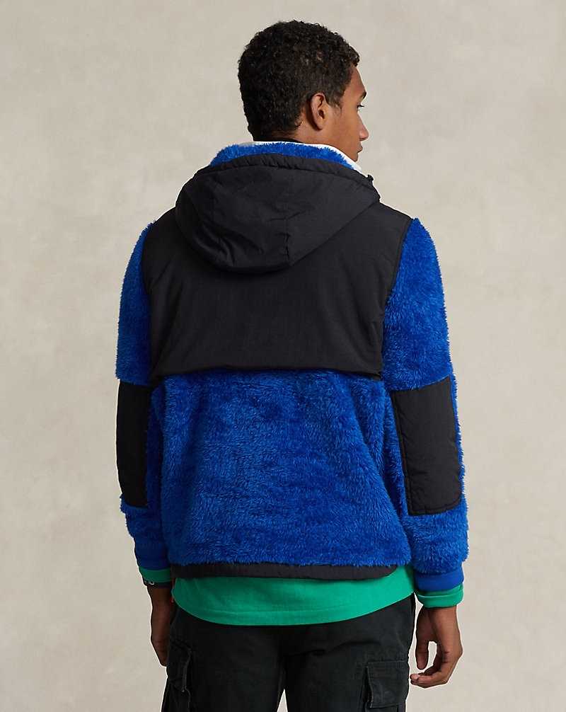 Chamarras Ralph Lauren Pile Fleece Hybrid Hombre Negros | IJVBHWR-08 - vista 4