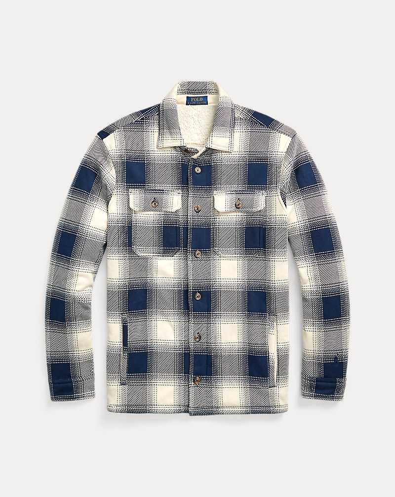 Chamarras Ralph Lauren Plaid Fleece Hombre Azul Marino | NHLDXJU-86 - vista 2