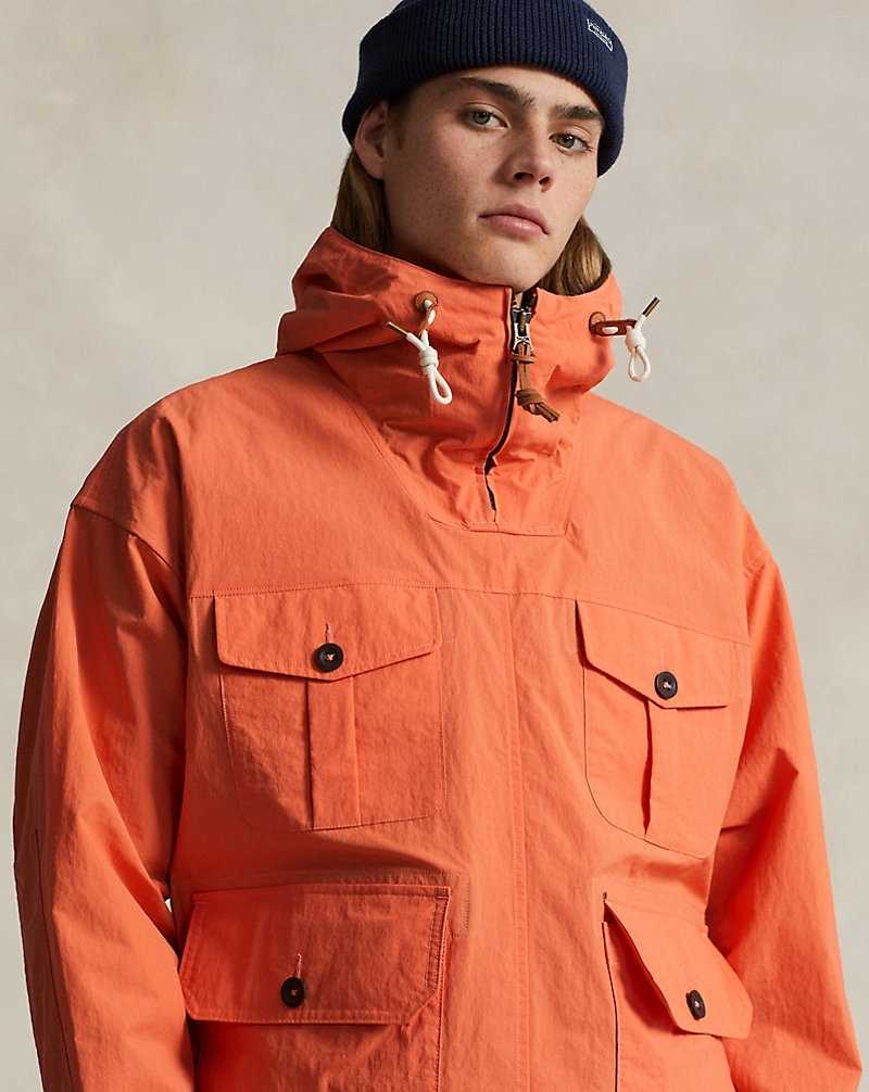 Chamarras Ralph Lauren Popover Field Hombre Naranjas | GWAITOX-91 - vista 5