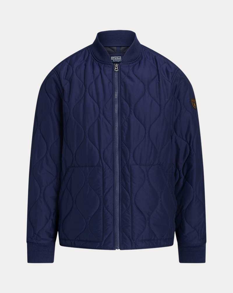 Chamarras Ralph Lauren Quilted Bomber Hombre Azul Marino | CJBOQMK-09 - vista 2