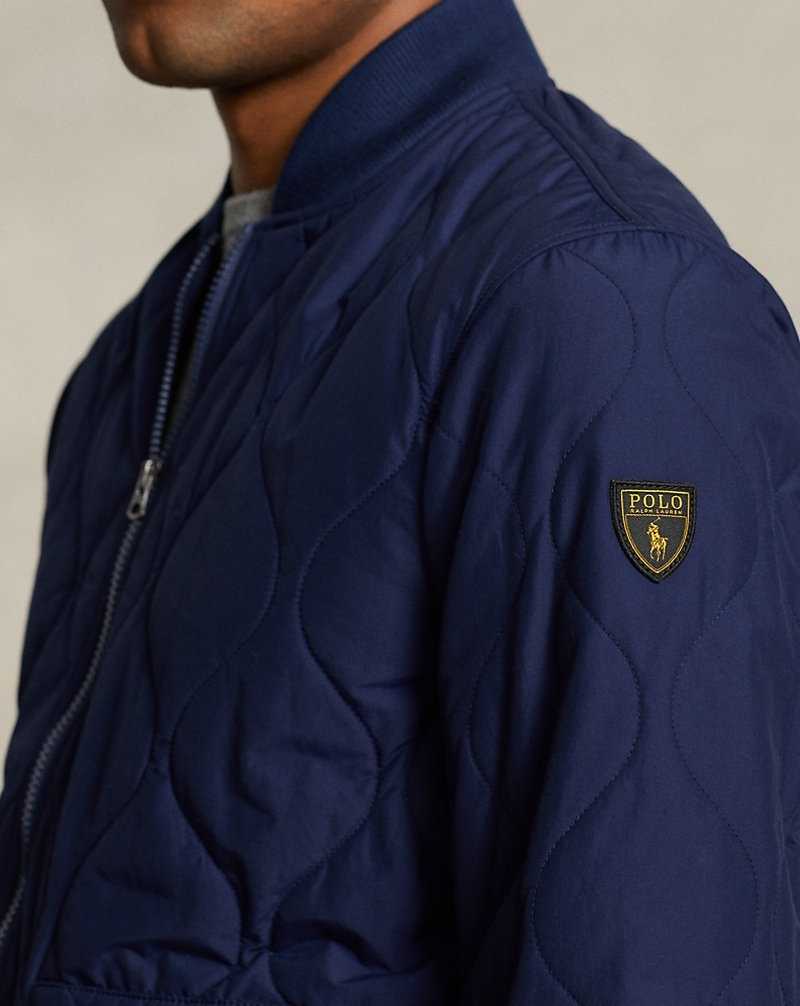 Chamarras Ralph Lauren Quilted Bomber Hombre Azul Marino | CJBOQMK-09 - vista 5