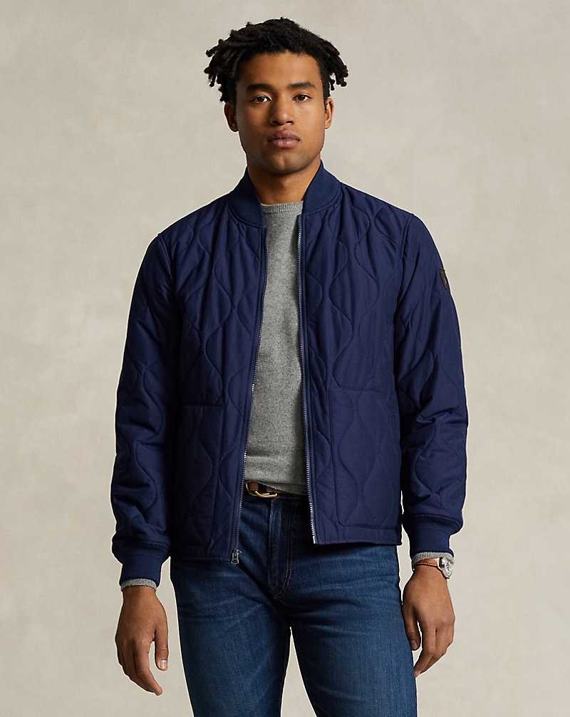 Chamarras Ralph Lauren Quilted Bomber Hombre Azul Marino | CJBOQMK-09 - vista 1