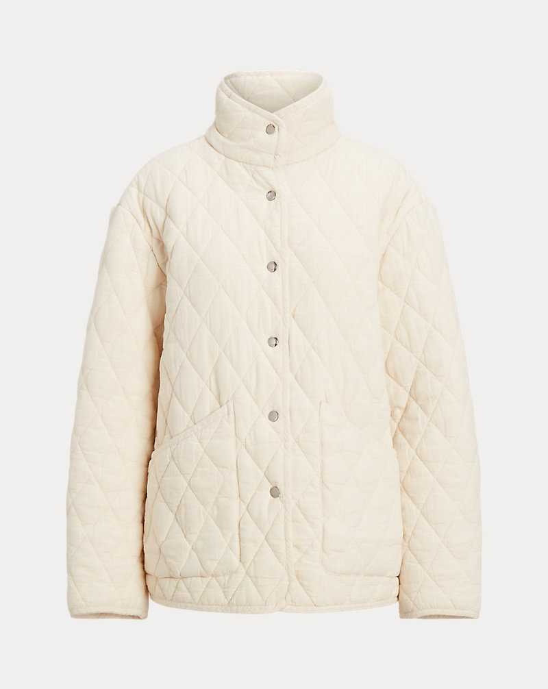 Chamarras Ralph Lauren Quilted Cotton Barn Mujer Natural Seeded | BFJRLSH-92 - vista 2