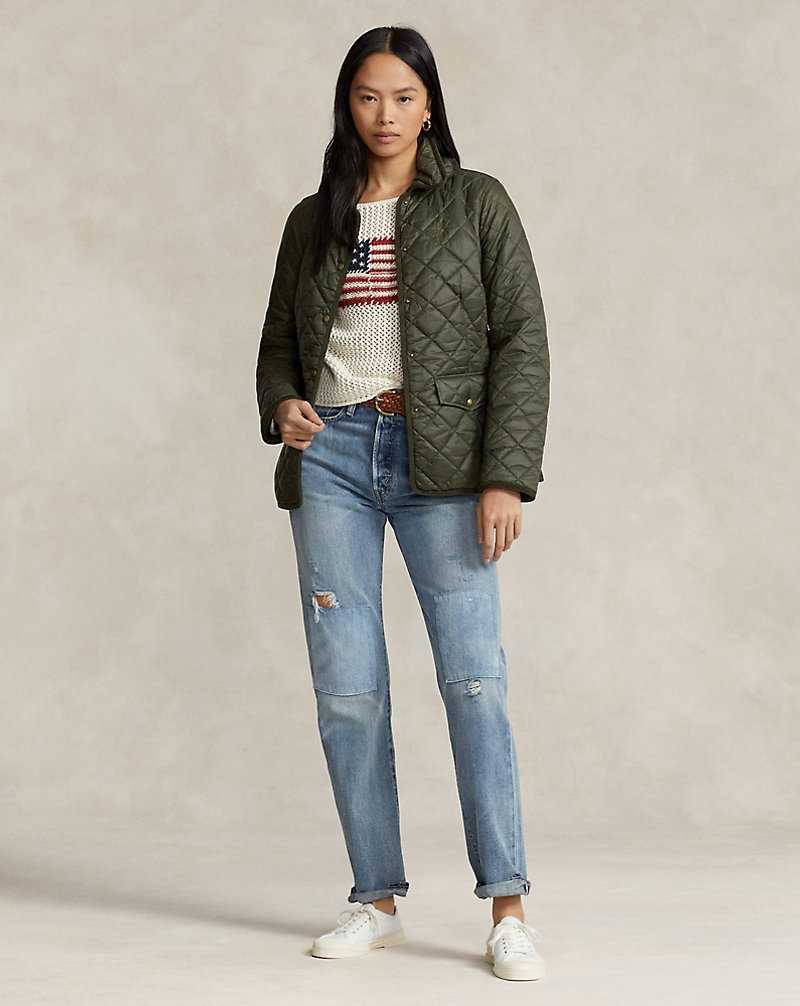 Chamarras Ralph Lauren Quilted Mujer Azules | LBNCKMI-03 - vista 3